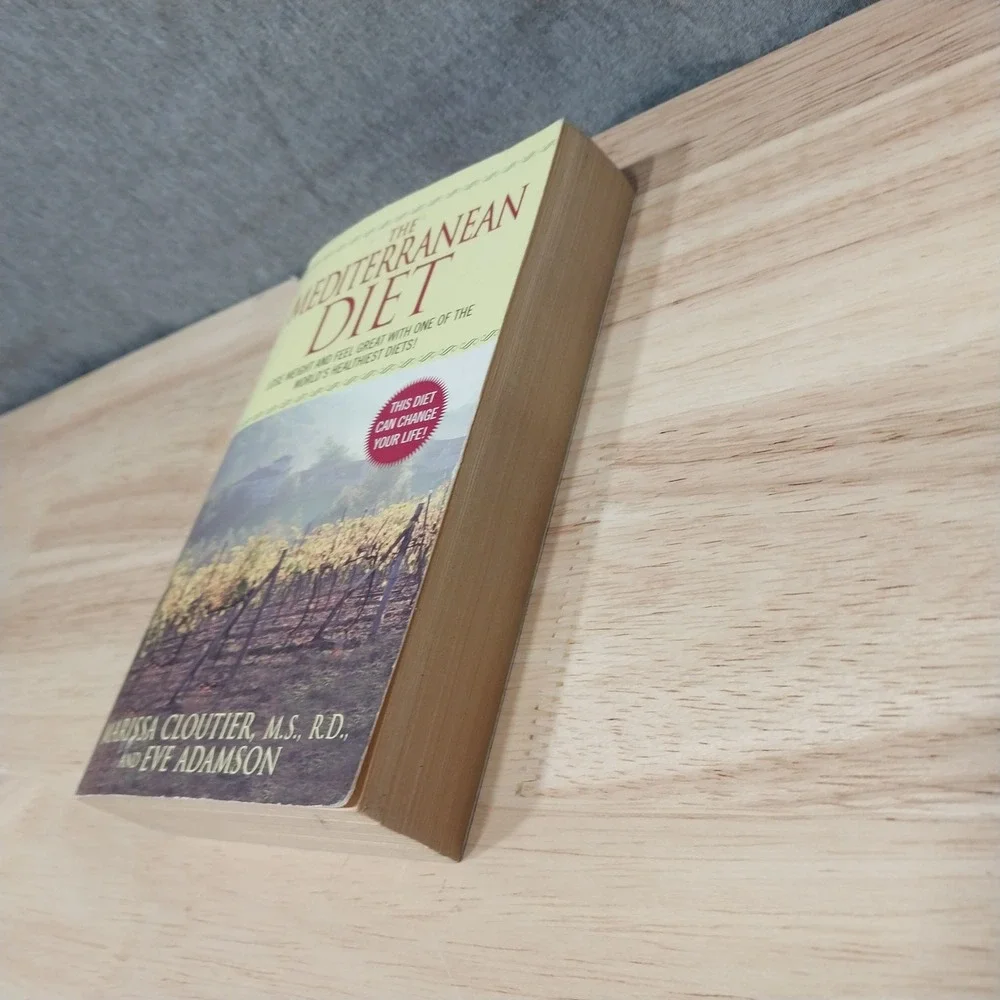 The Mediterranean Diet Clouther Paperback Book Health Nutrition Harper Tan